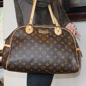Authentic LOUIS VUITTON $1170 Montorgueil GM Bag Satchel Monogram Leather Great!
